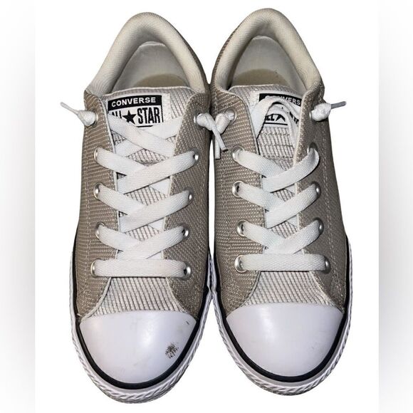 Converse Chuck Taylor All Stars Street Ox, Khaki Kids Size 3 - Picture 1 of 11